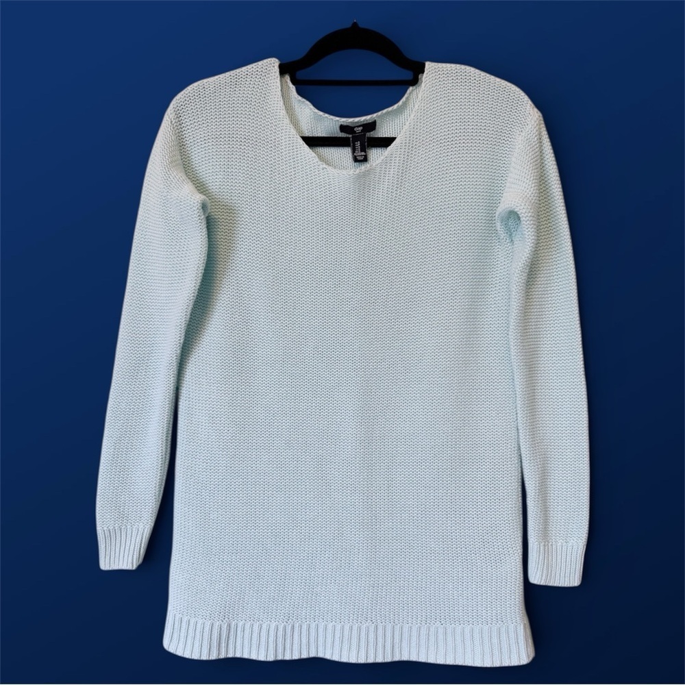 Gap Mint Aqua Knit Pullover Sweater, Women’s Small Long Sleeve Beachy Chunky